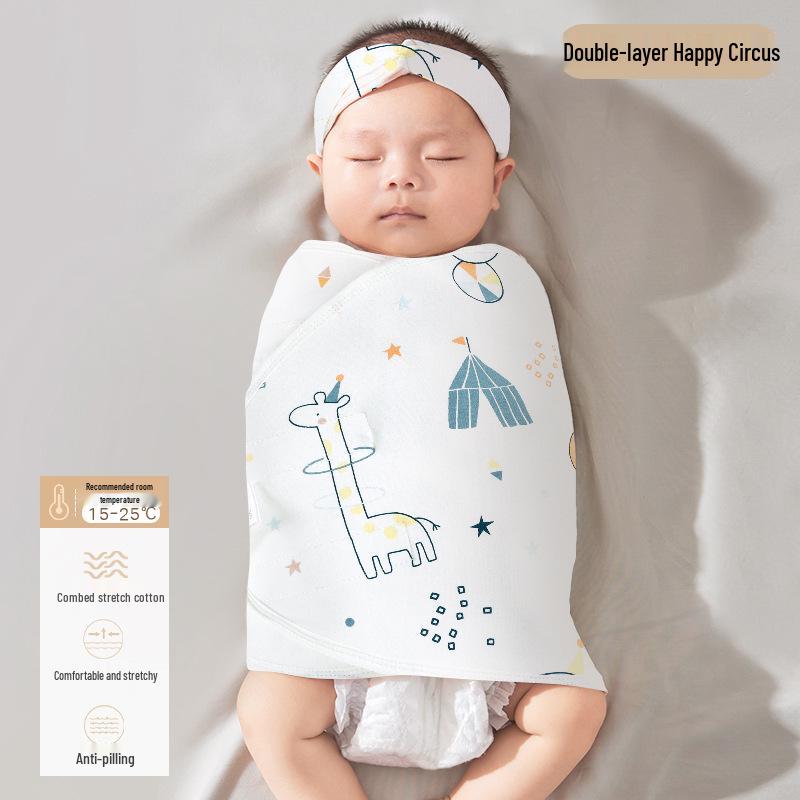 

Спальний мішок для новонароджених проти здригання: Легкий пелюшковий плед для весни/літа. 35x90cm