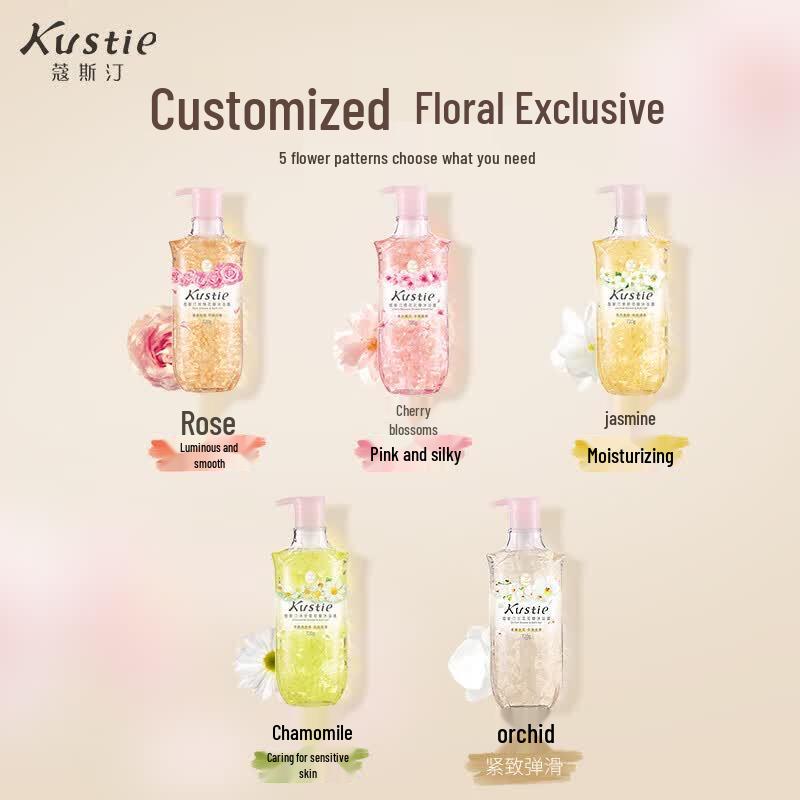 Kustie Rose Petal Hydrating Shower Gel
