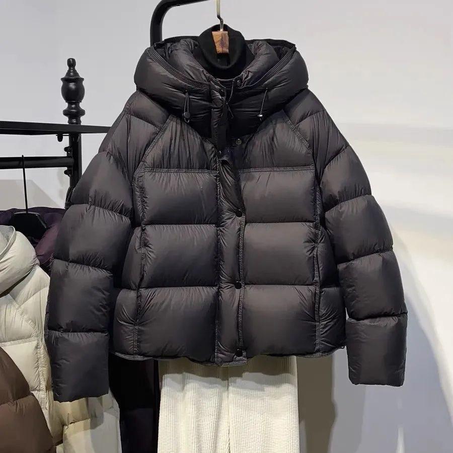 Cotton clothes women's spring and summer thickened zero pressure short hooded small man bread loose new puff cotton coat