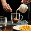250/450ml Beste Dubbelwandige Glazen Drinkware Transparante Waterbeker met Handvat Geïsoleerde Koffiekop Geschikt voor Dranken Koffie Melk