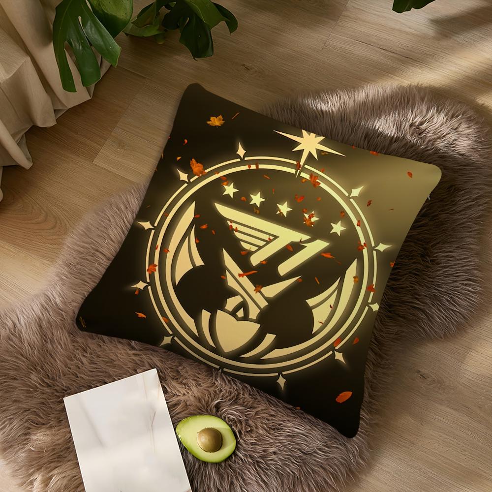 Faker SKT TT1 Cool Cushion Cover Living Room Accent Couch Back Support Square Lounge Restful Nap Companion Pillow Case