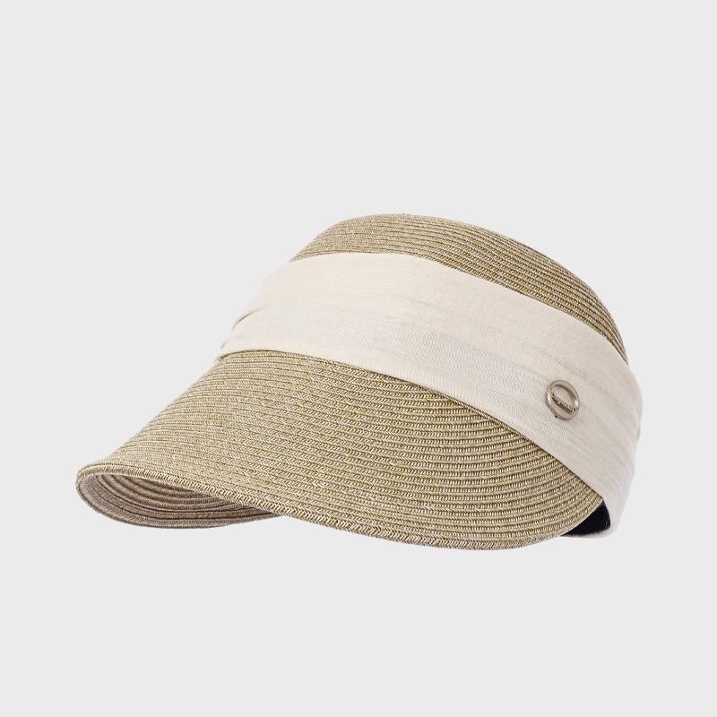 Spring Summer Straw Woven Breathable Sunscreen Fisherman Hat Outdoor Women's Cap