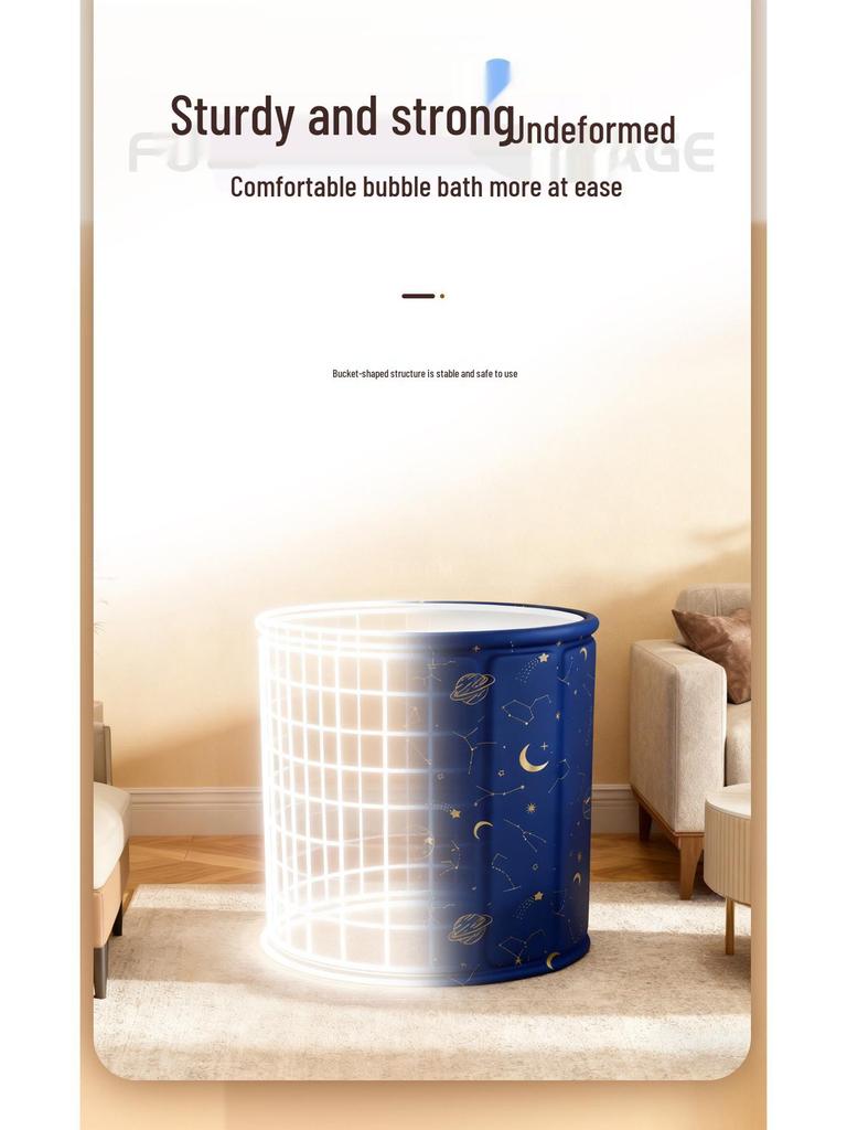 Foldable Insulated Oxford Cloth Adult Bathtub