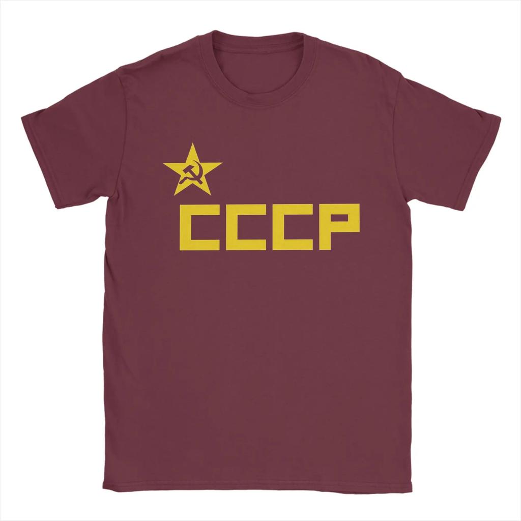 Oversized Tshirt Summer Cccp Star Trending T Shirts Cotton Tee Shirt For Male Y2k Classic Cheap Short Sleeve Tops