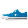 One Star Vintage Suede Low Top Blue Hero Low Top Board Shoes Unisex Blue and White