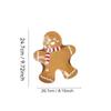 10 Piece Paper Plate Set Gingerbread Man Shaped Disposable Plates Perfect for Christmas Thanksgiving Holiday Celebrations