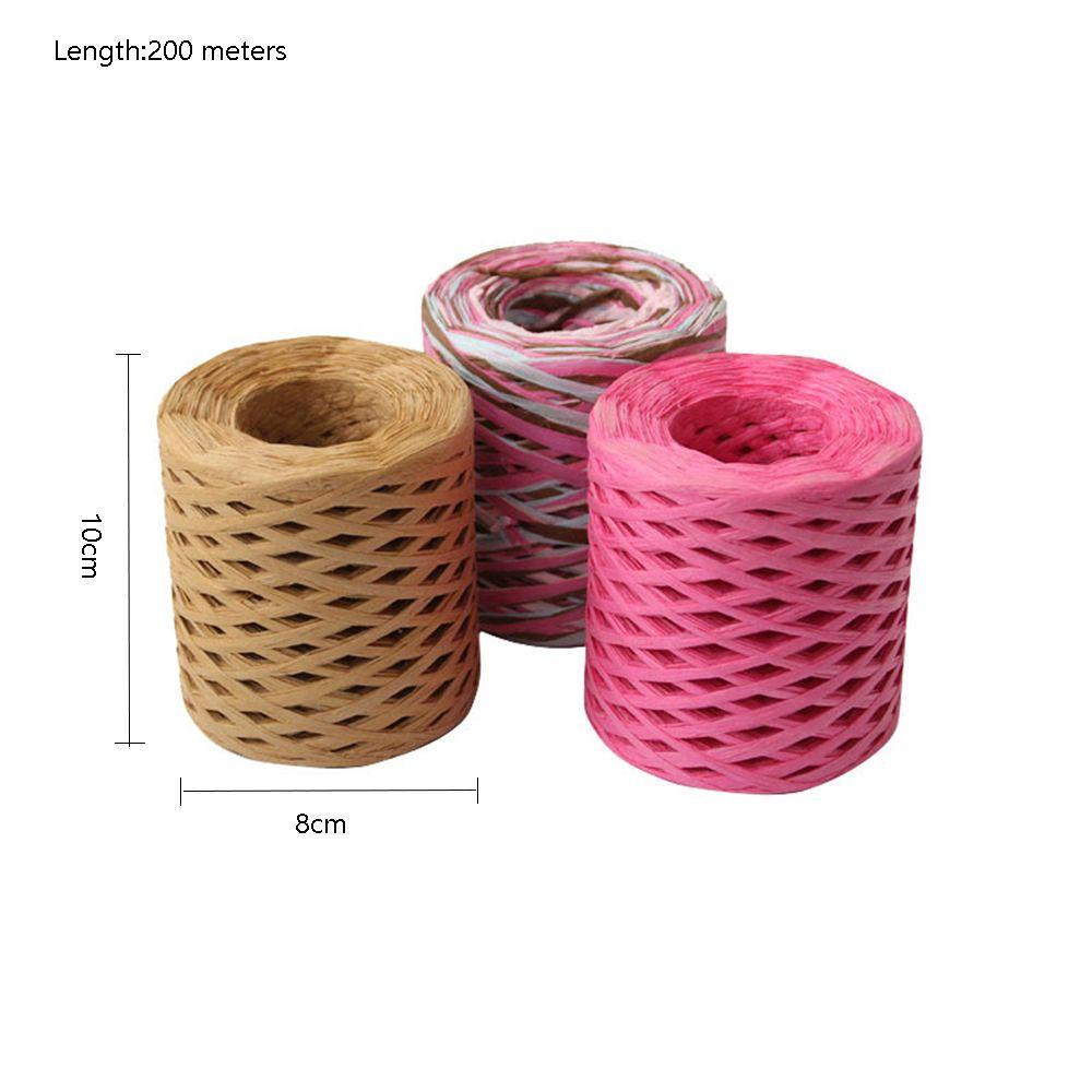 200m Used For Weaving Hats Lafite Braided Rope Packaging Tape Decorative Rope Manual