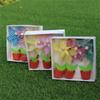 3Pcs Colorful Small Windmills with Flowerpots Ornament Desktops Decorations Cute Pinwheels Garden Lawn Kids Photo Props