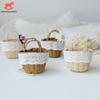 1:12 Puppenhaus Miniatur Mini Rattan Korb Dekokorb Möbel Heimmodell Dekor Spielzeug Puppenhaus Zubehör