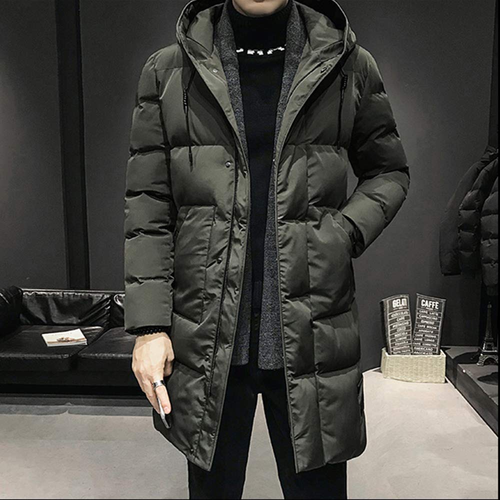 Poperdision Winter Down Outdoor Large Cold Loose Men's Jacket, Long, Padded, Thick, Jacket, Size, Weather, Windproof, Fit, Casual, Windbreaker,