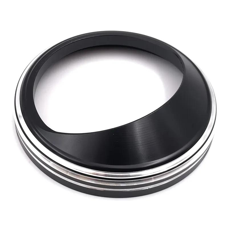 Chrome 5" Aluminum Speedometer Gauge Bezel Visor Trim Ring Cover For Harley Electra Glide Dyna Fat Boy Softail Road King