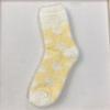Heart Flanged Flat Women's Socks Rolled Edge Crew Cute Lovely Women's Sleeping Socks Fluffy Bed Sock for Women