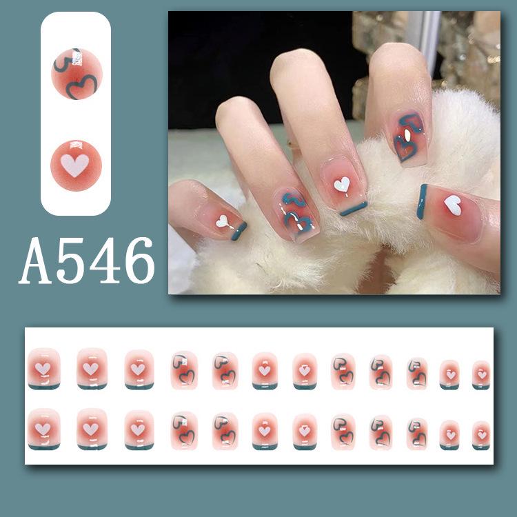 Summer Fresh French Line Cool Style Detachable Nail Art Tips