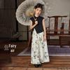 ASK JUNIOR Girls' Hanfu Style T-shirt & Pants Set