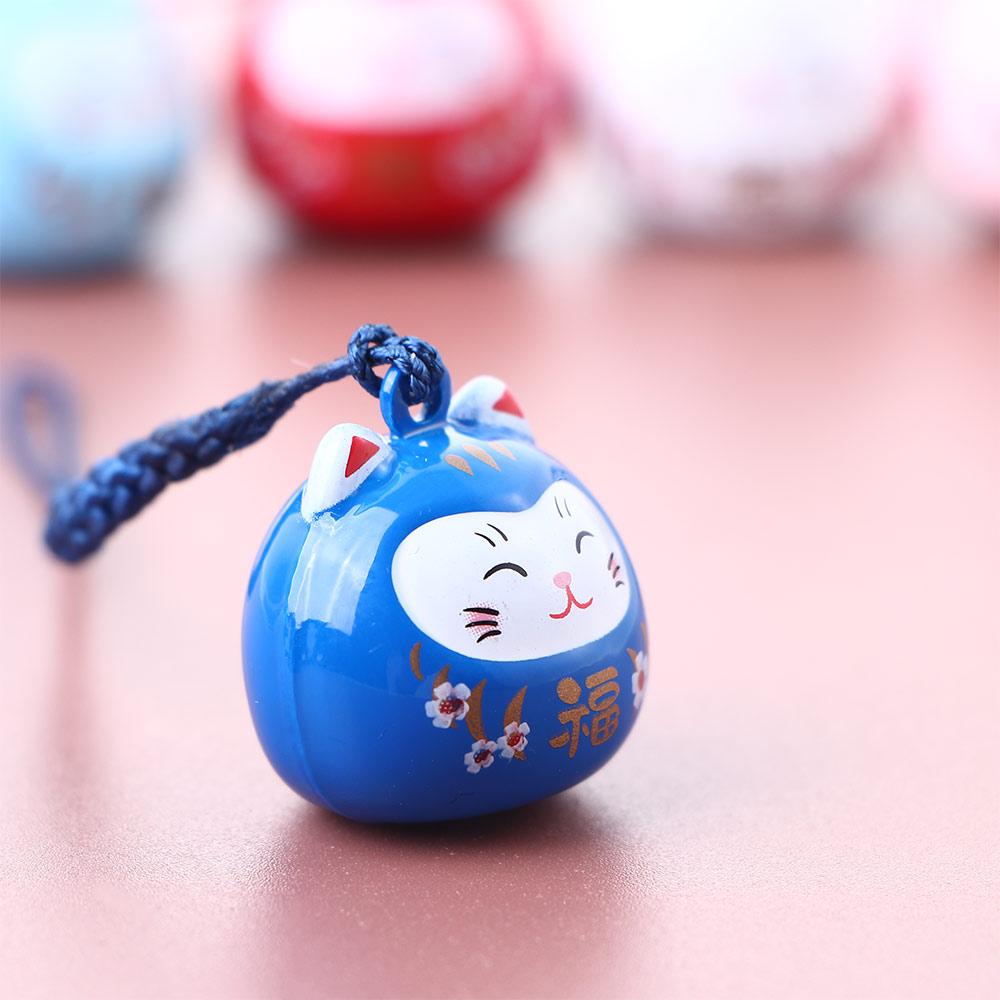 Keyring Phone Pendant Japanese Lucky Cat Keychain Maneki Neko Phone Charm Mobile Phone Strap