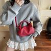 Summer Mobile Phone Bag Small Satchel Women's 2025 New Pleated Bag Simple Versatile Small Square Bag Fashionable Shoulder Messenger Bag