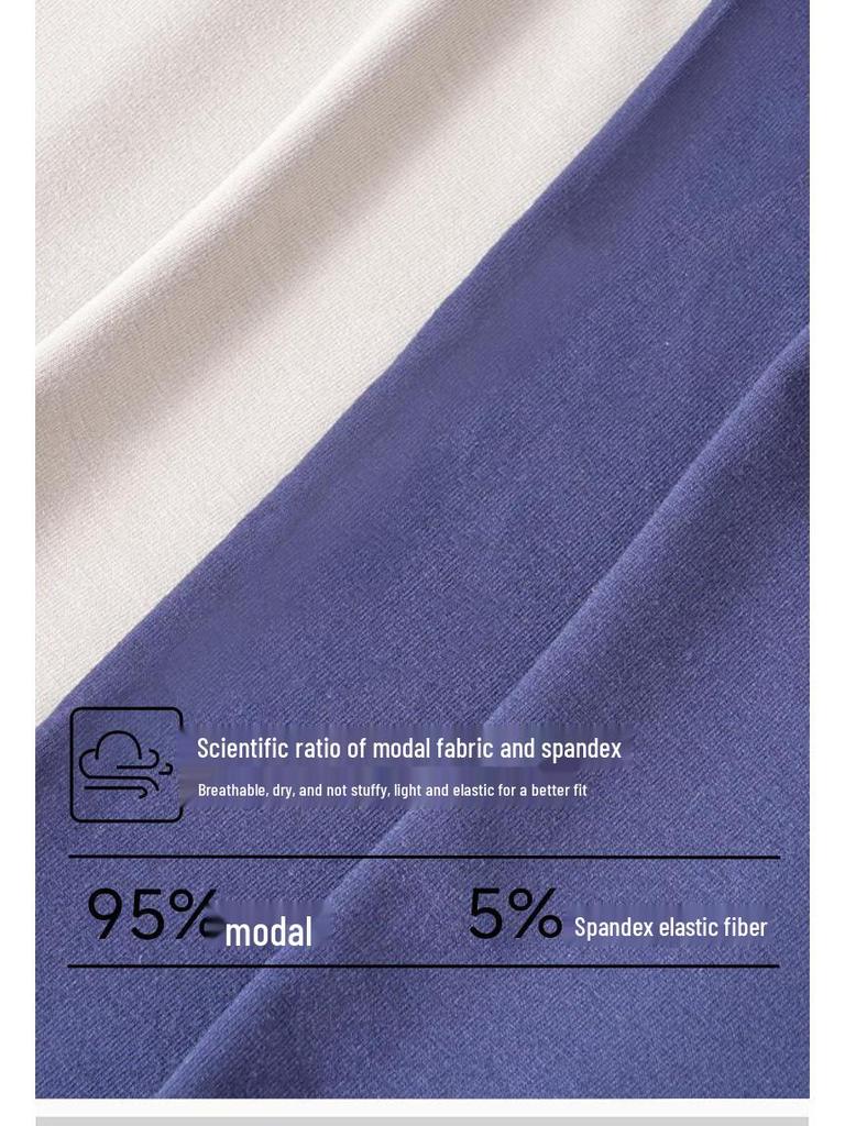 Men's Modal Sport Boxer Briefs with U-Shaped Pouch - Breathable, Plus Size, Mid-Rise