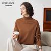 KEMENBOKA Women's Pure Cashmere Double Lapel Knit Sweater