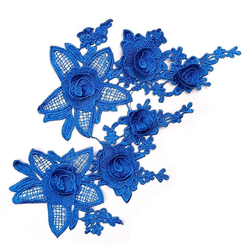 Water Soluble Lace, Embroidery, Three-Dimensional Embroidery Pair, Polyester Light Silk, Hollow Diy Lace Accessories, Decal Floating Flowers