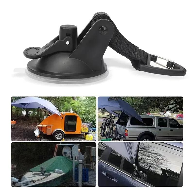 Car Truck Tent Suction Cups Buckle Round Triangular Side Awning Anchors Outdoor Camping Tent Suckers Securing Hook Accessories