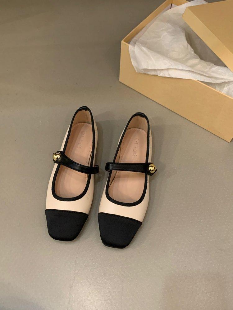 Leading dancer French Mary Jane women's shoes 2025 new autumn small fragrant single shoes flat small leather shoes gentle and fashionable