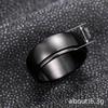1pc Titanium Steel Smooth Arc Rotating Ring, Suitable for Both Men and Women