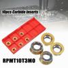 10pcs RPMT10T3MO Carbide Inserts Cutters for CNC Lathe Steel Milling Tool