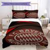 Set Copripiumino Trapuntato con Fantasia FC Bayern Monaco Copripiumino Federa Decorazione per la Casa Regalo di Compleanno (1 * copripiumino + 2 * federe senza imbottitura)48