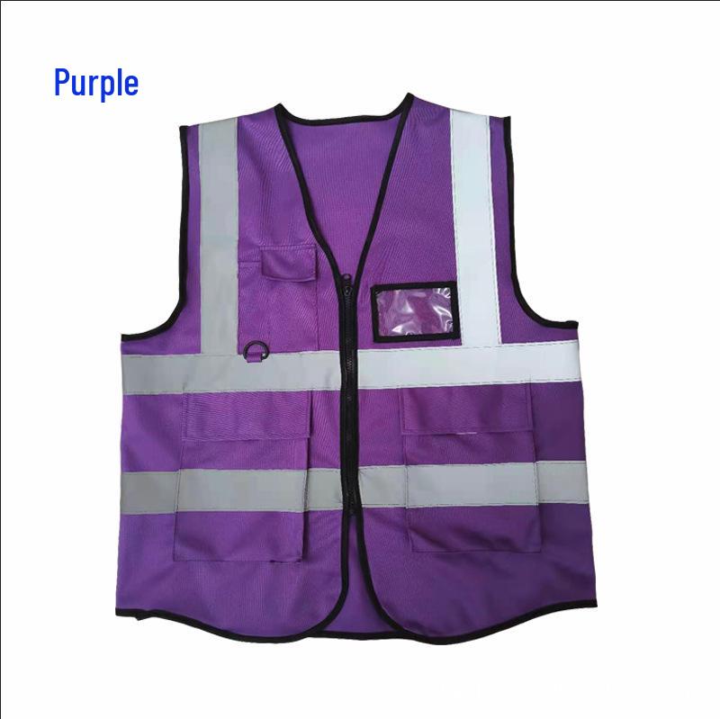 13-Color Functional Multi-Pocket Reflective Safety Vest