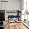 2D Flat Acrylic Horse Decoration, Indoor and Outdoor Decoration - No Battery/electricity Required, Free Day Decoration, Shop Decoration, Durable Outdo