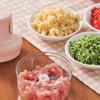 Electric Garlic Chopper Pink 250ml Onion Garlic Grinder with 3 Blades for Chili Meat Ginger