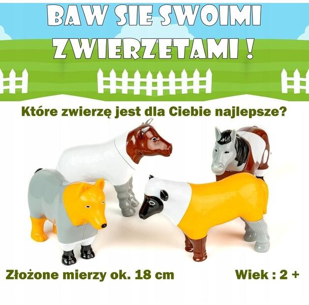 Malblo 62001 Magnetic Constructor Farm Animals