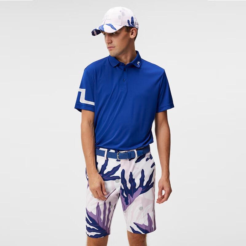 J.LINDEBERG Men's Quick-Dry Golf Polo Shirt