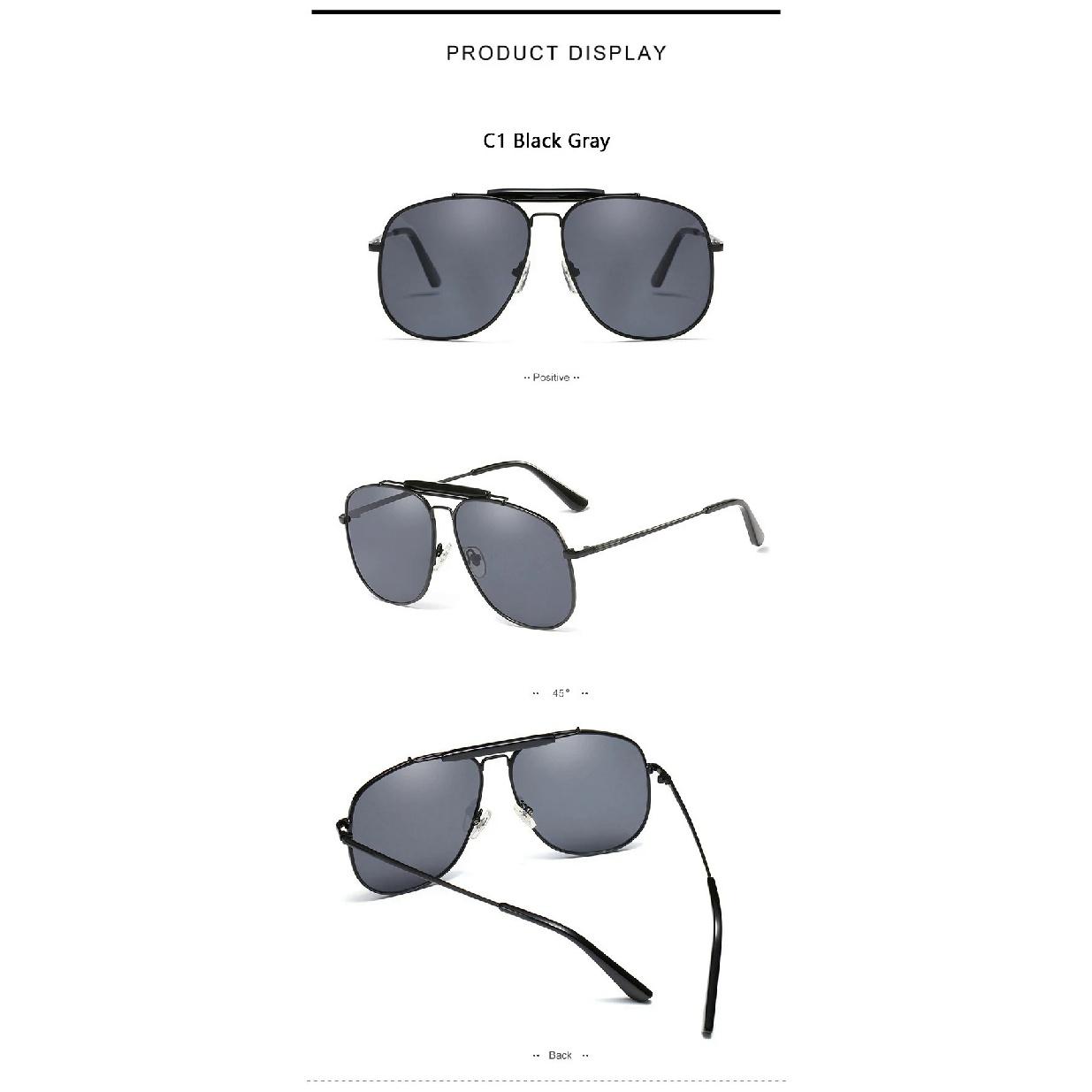 

B155 Большие металлические солнцезащитные очки в стиле ретро, ​​женские и мужские солнцезащитные очки-пилоты персиково-красного цвета, трендовые дизайнерские очки UV400, новинка 2023 года As above