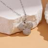 Women's Silver Titanium Steel Necklace with Micro-Inlaid Zircon - Elegant, Durable Clavicle Chain Jewelry