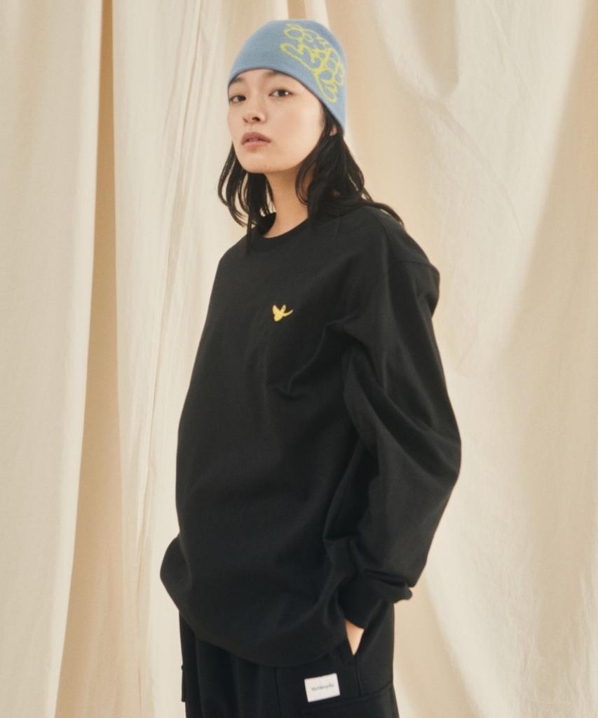 MARK GONZALES Angel Wappen Long Sleeve T-Shirt - Black