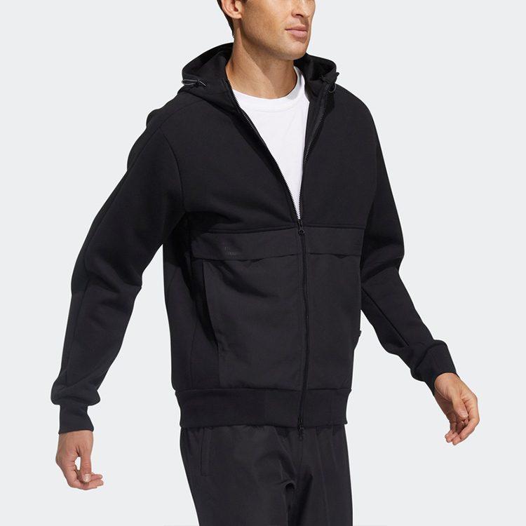 Adidas Jackets Men's Black Hooded Moderate Instructor GP0962