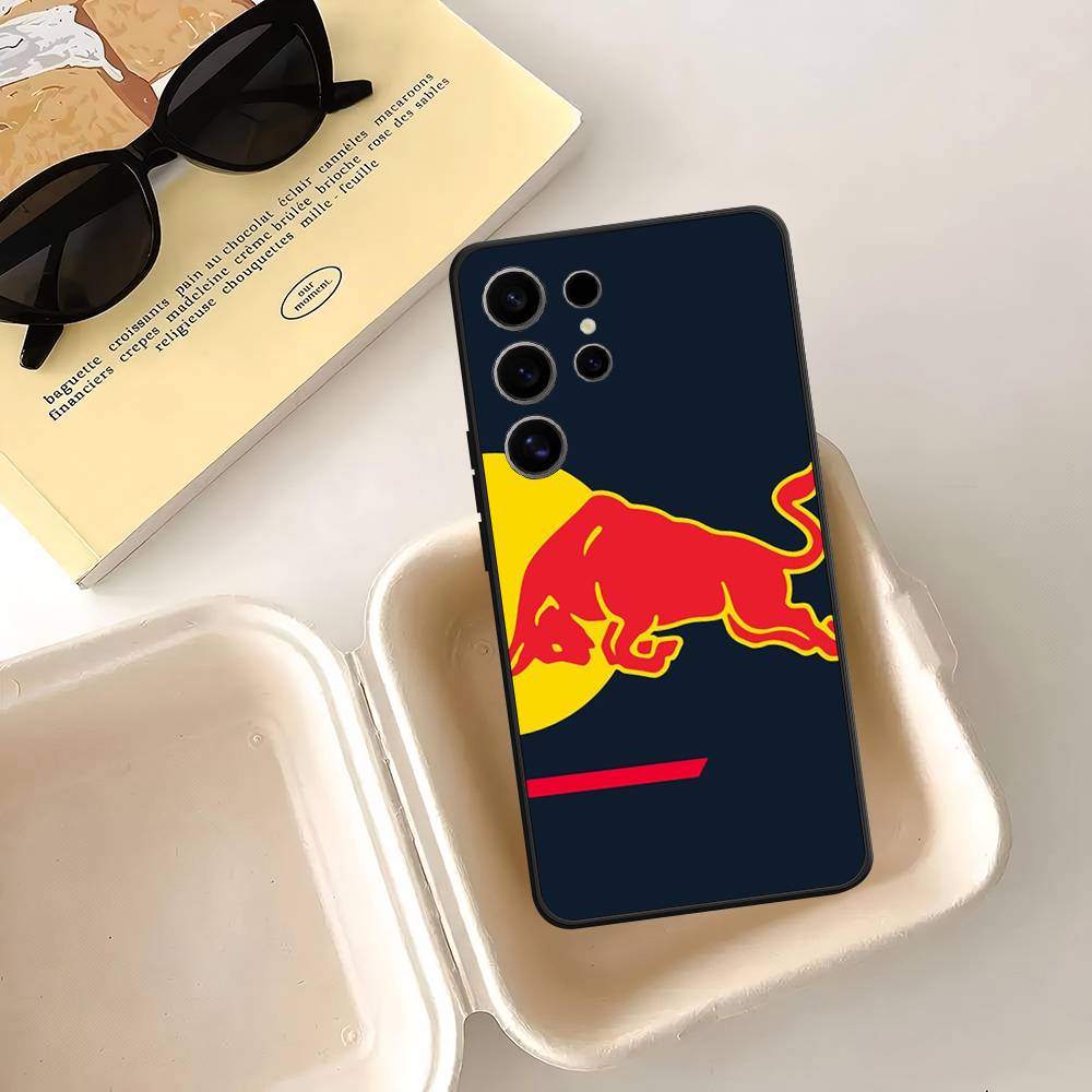 

Модный красный логотип B-BullS Чехол-подставка для мыши Для Samsung Galaxy Чехол S25 S23 S22 S21 S30 S20 S10 Ultra Plus FE ТПУ Мягкое покрытие Samsung S20 FE