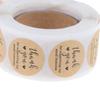500Pcs/Roll Handmade Thank You Stickers Paper Label  Round Stationery Decor