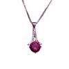 Pure Purple Gold Red Pomegranate Set Chain Flash Diamond Plated Rose Gold Color Gold Necklace Design
