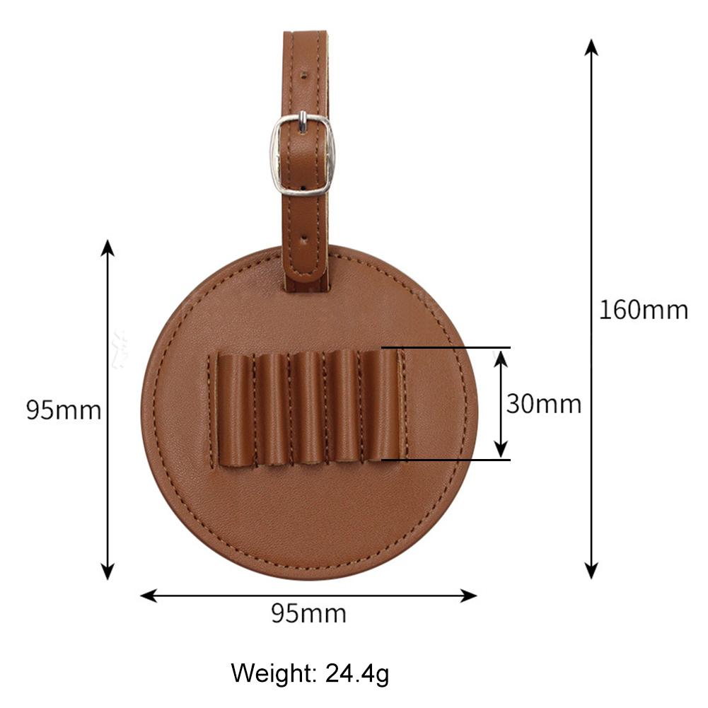 Golf Tee Holder Organizer PU Leather Golf Tee Storage Bag 5 Tee Holes Hanging Belt for Men Women Brown Black Golf Accessories