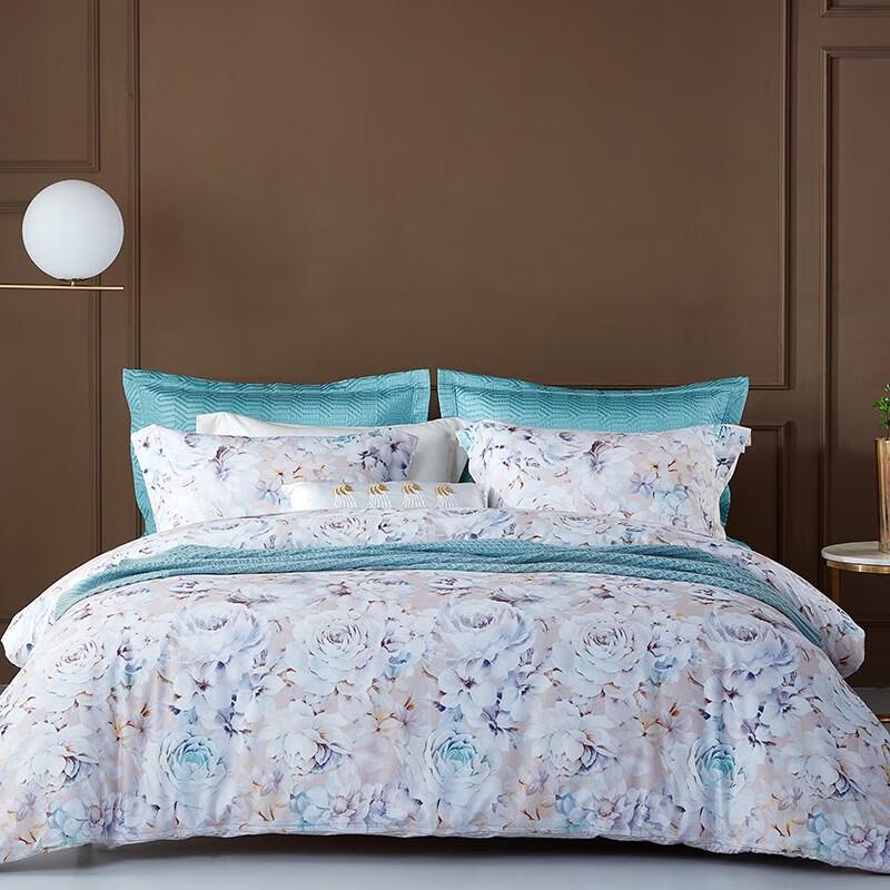 Mengjie Home Textiles Pure Cotton Flannel Printed Four-Piece Bedding Set