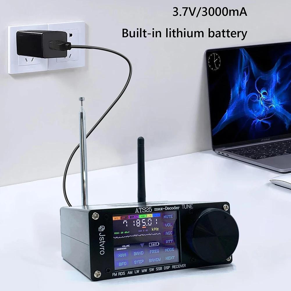 SI4732 ATS-25 Max-Decoder Ricevitore Radio Versione 4.16 Ricevitore Tutte le Bande Pienamente Aggiunge Aggiunge Funzione di Decodifica CW RTty Funzione WiFi