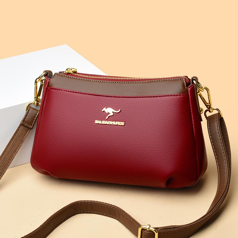 Summer New Bag Women's Fashion Versatile Shoulder Messenger Bag Simple Color Matching Large-capacity Bag