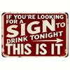 Vintage Metal Tin Sign Wall Art Retro Plaque Bar Pub Home Decor