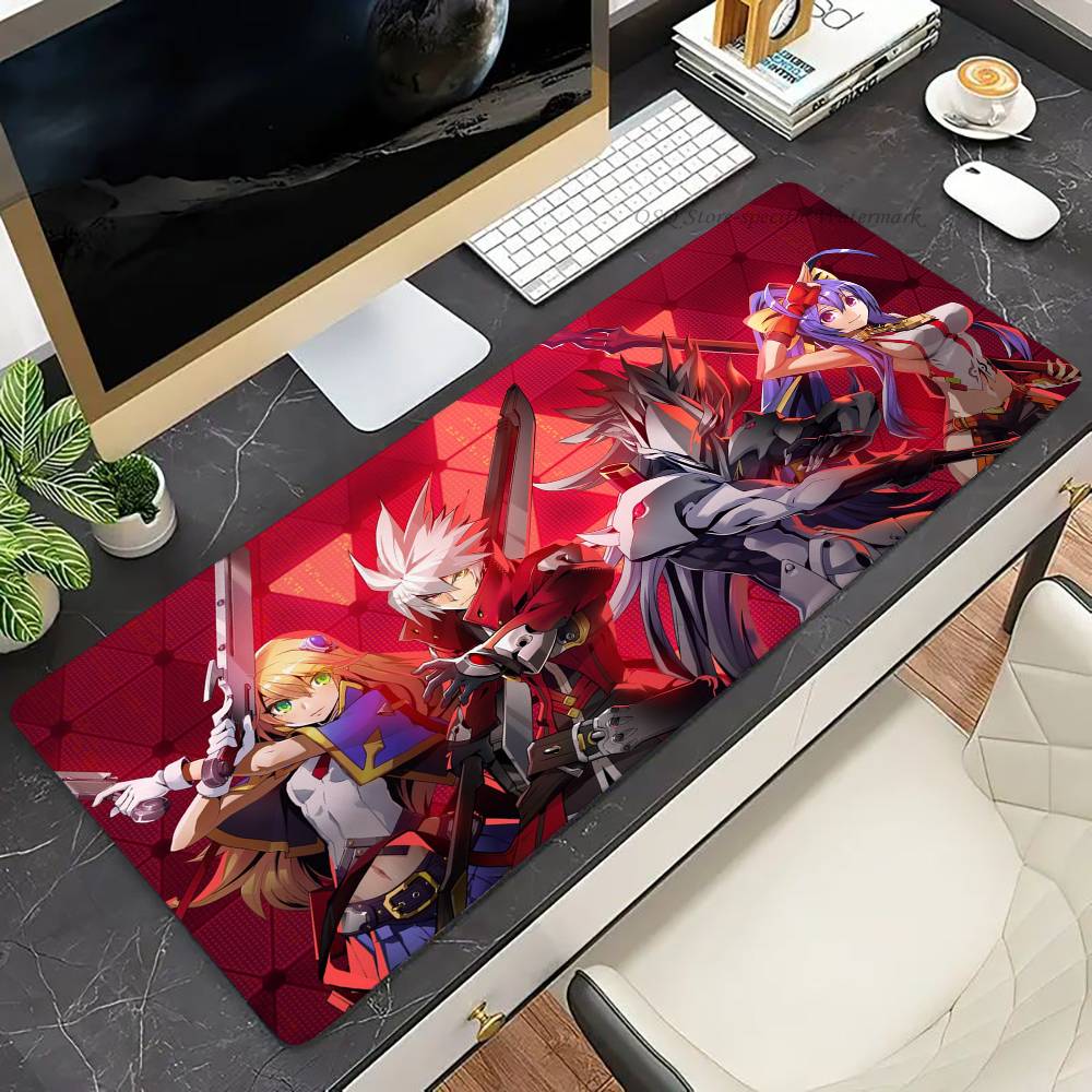 Anime Game B-BLAZBLUE Mousepad Non-slip Suitable For Office Computers Laptops E-sports Game Desk Mats XXL Keyboard