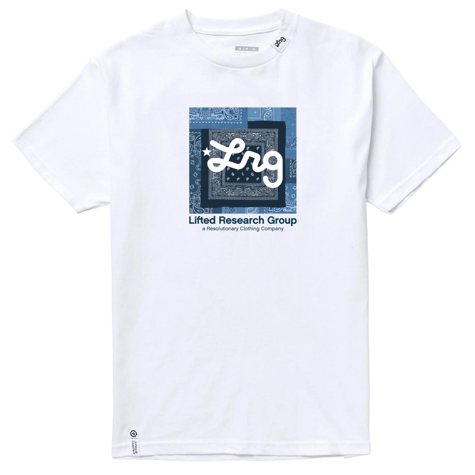 LRG Lifted Research Group Mens Strictly Script Roots White Shirt NWT Medium S