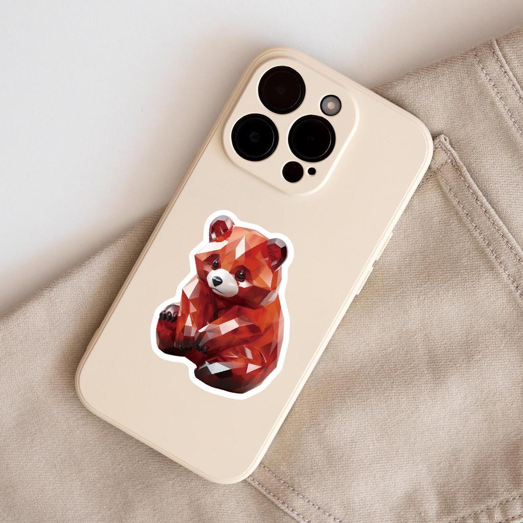 50 Cartoon 3D Animal Graffiti Stickers - Creative Waterproof Decor for Phones and Computers