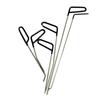 6Pcs Car Body Paintless Repair Removal Tools Automotive Door Dent Repair Hooks Stainless Steel Push Rods Kits
