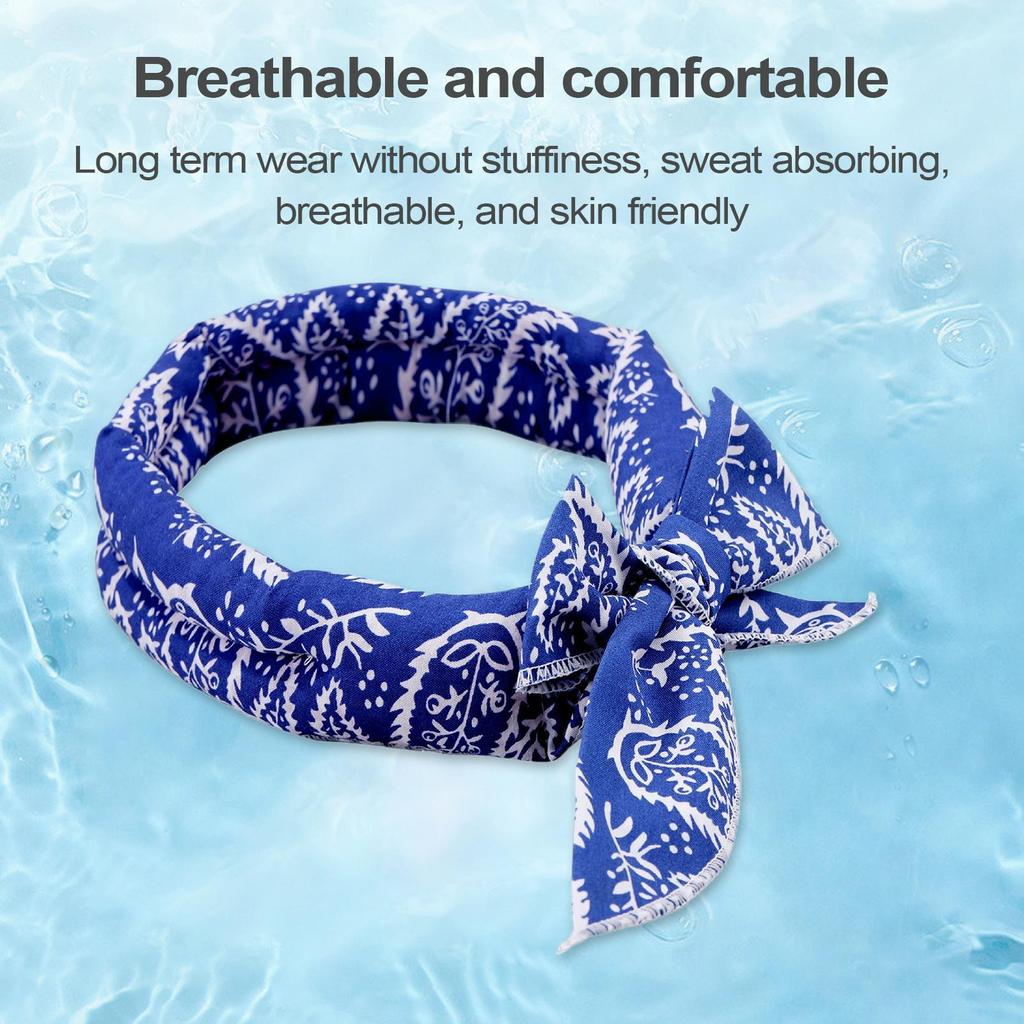 Cooling Bandana for Dogs Instant Breathable Collar Ice Dog Pet Bandana Scarf Wrap for Puppy Kitten Small Medium Large Breeds